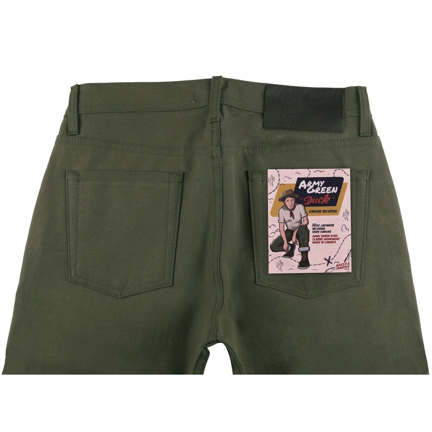 Weird Guy Army Green Duck Selvedge