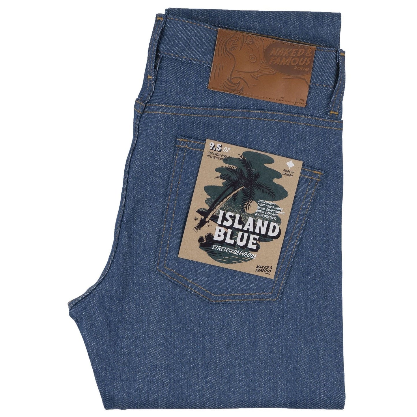 Super Guy Island Blue Stretch Selvedge