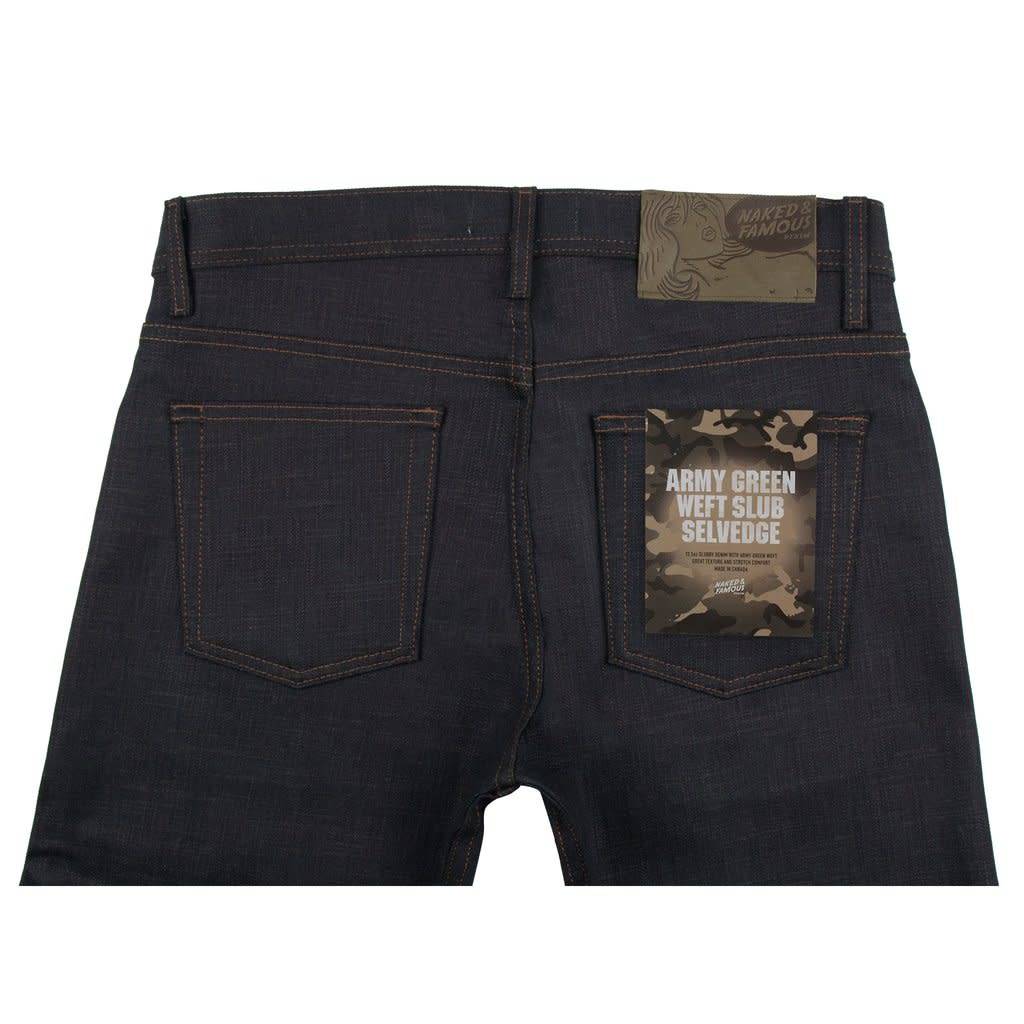 Weird Guy Army Green Weft Slub