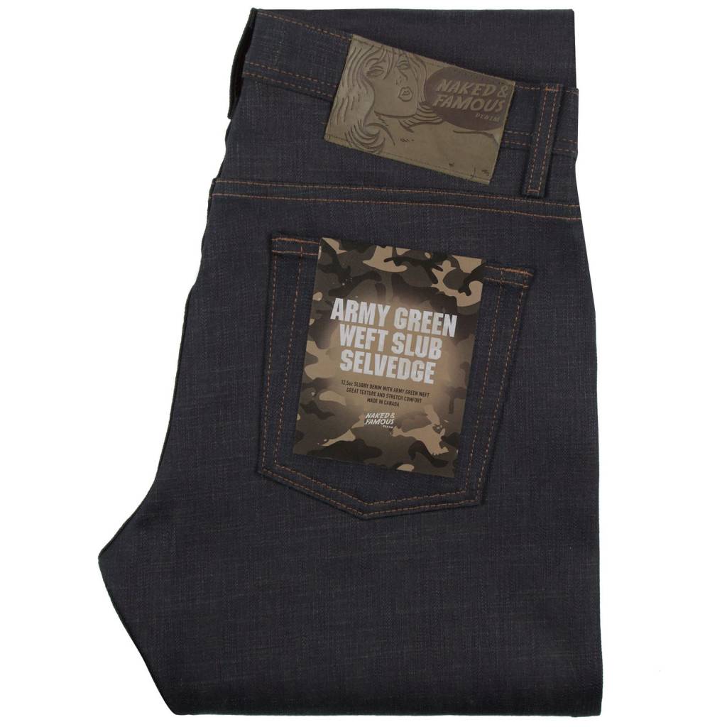 Weird Guy Army Green Weft Slub
