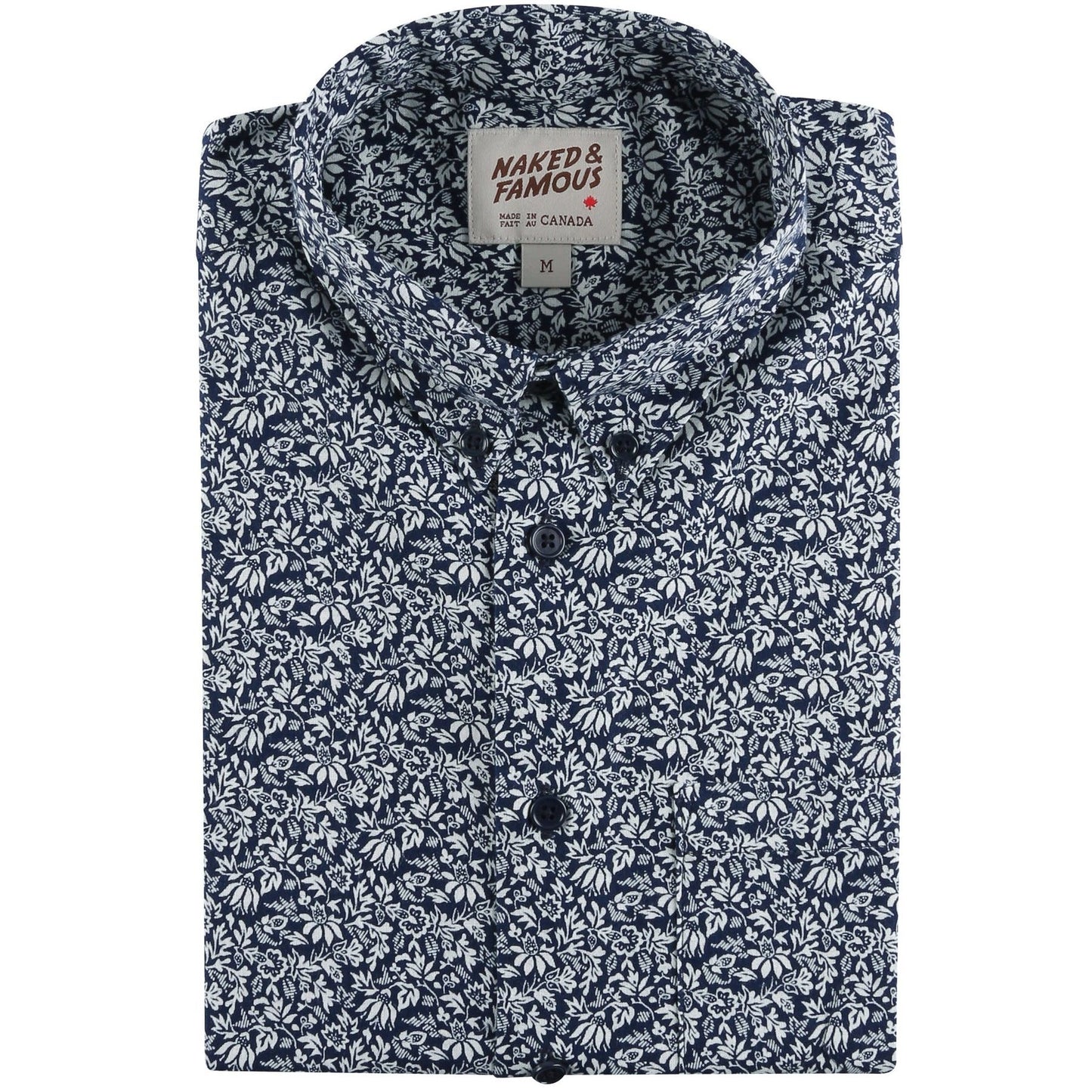 S/S Easy Shirt Indigo Floral