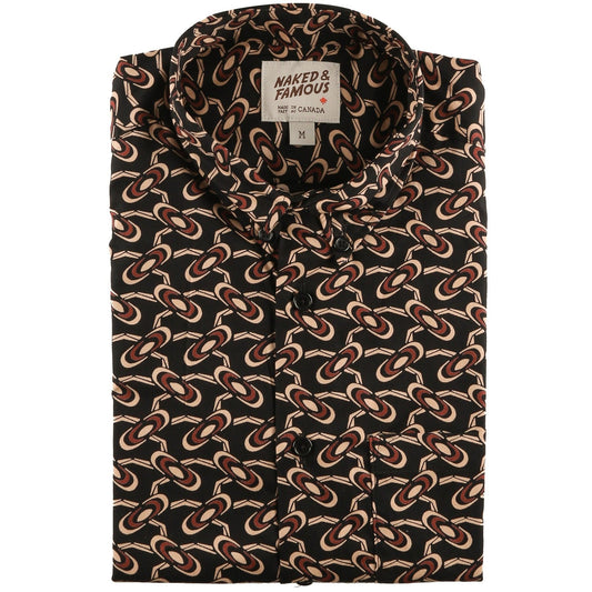 Short Sleeve Easy Shirt Retro Wave