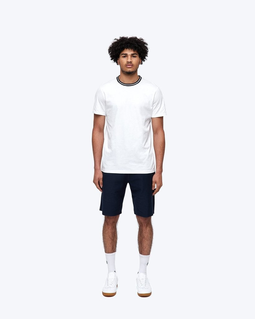 Rowing Flat Knit T-Shirt - White