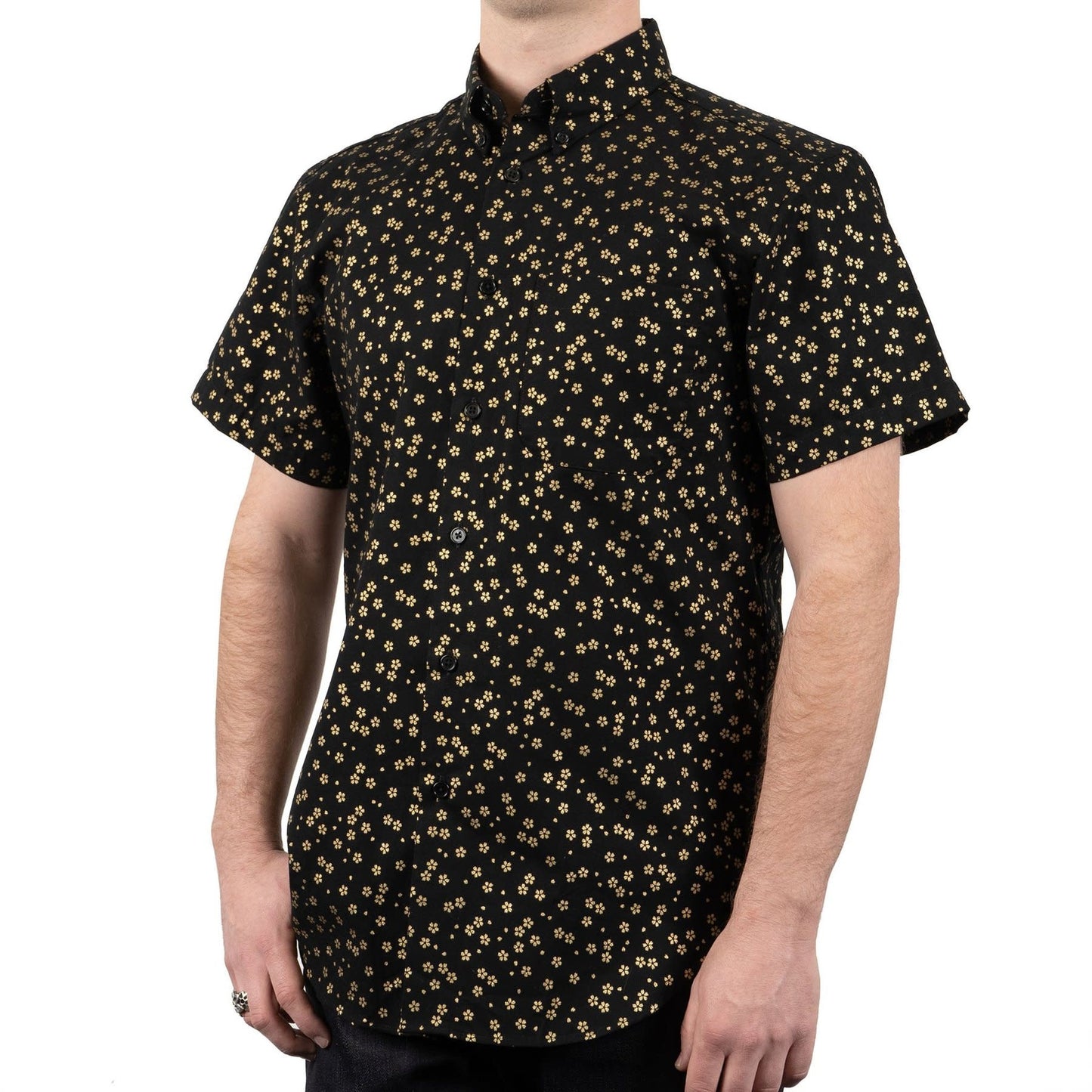 S/S Easy Shirt Golden Flowers