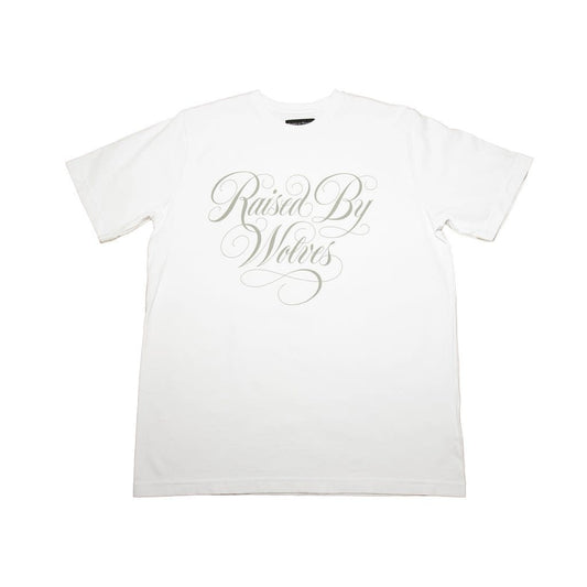 Spencerian Tee White