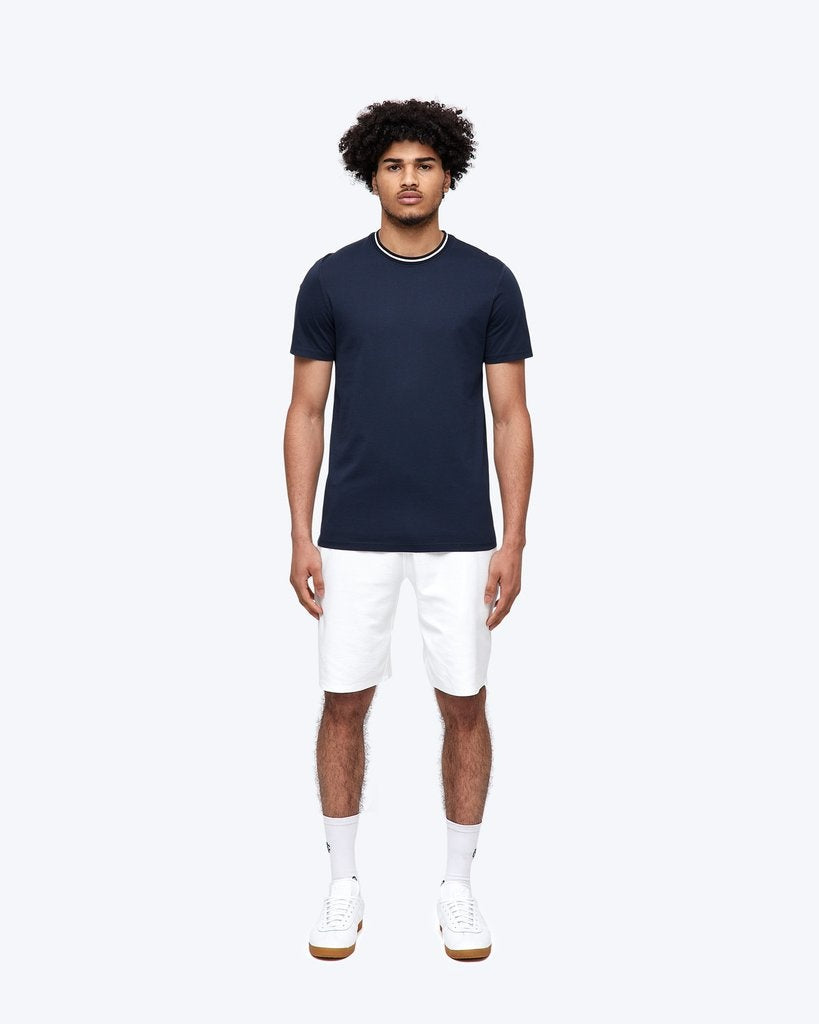 Rowing Flat Knit T-Shirt - Navy