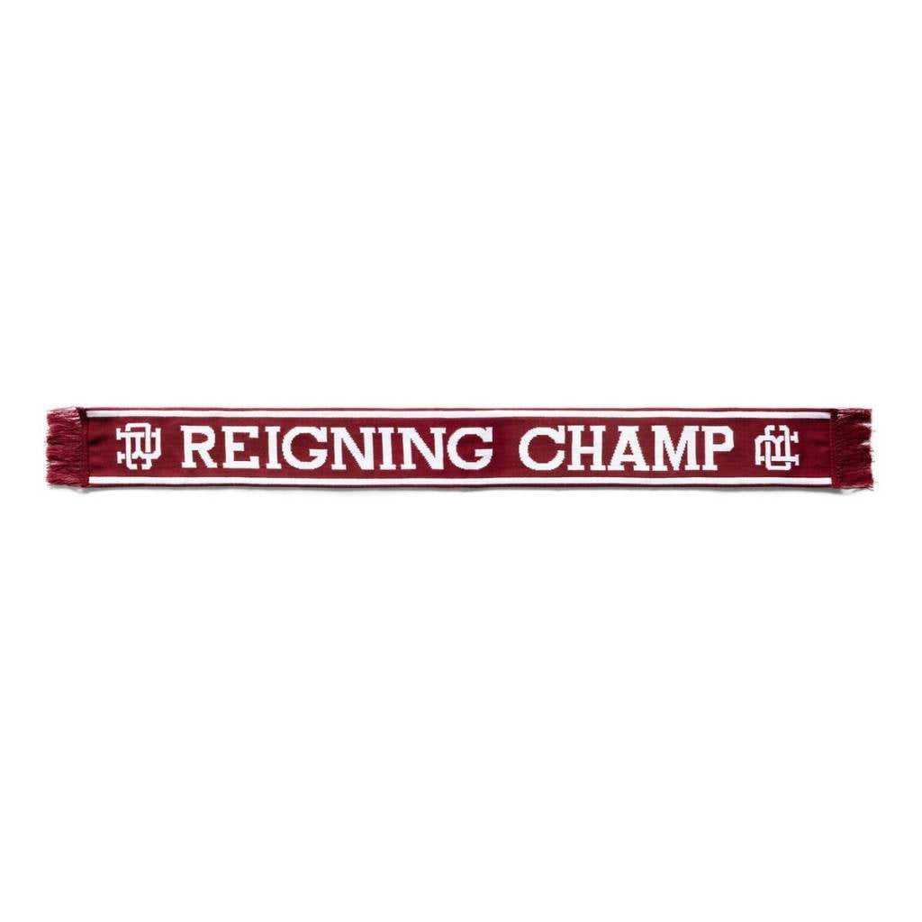 Knit Crimson Varsity Scarf