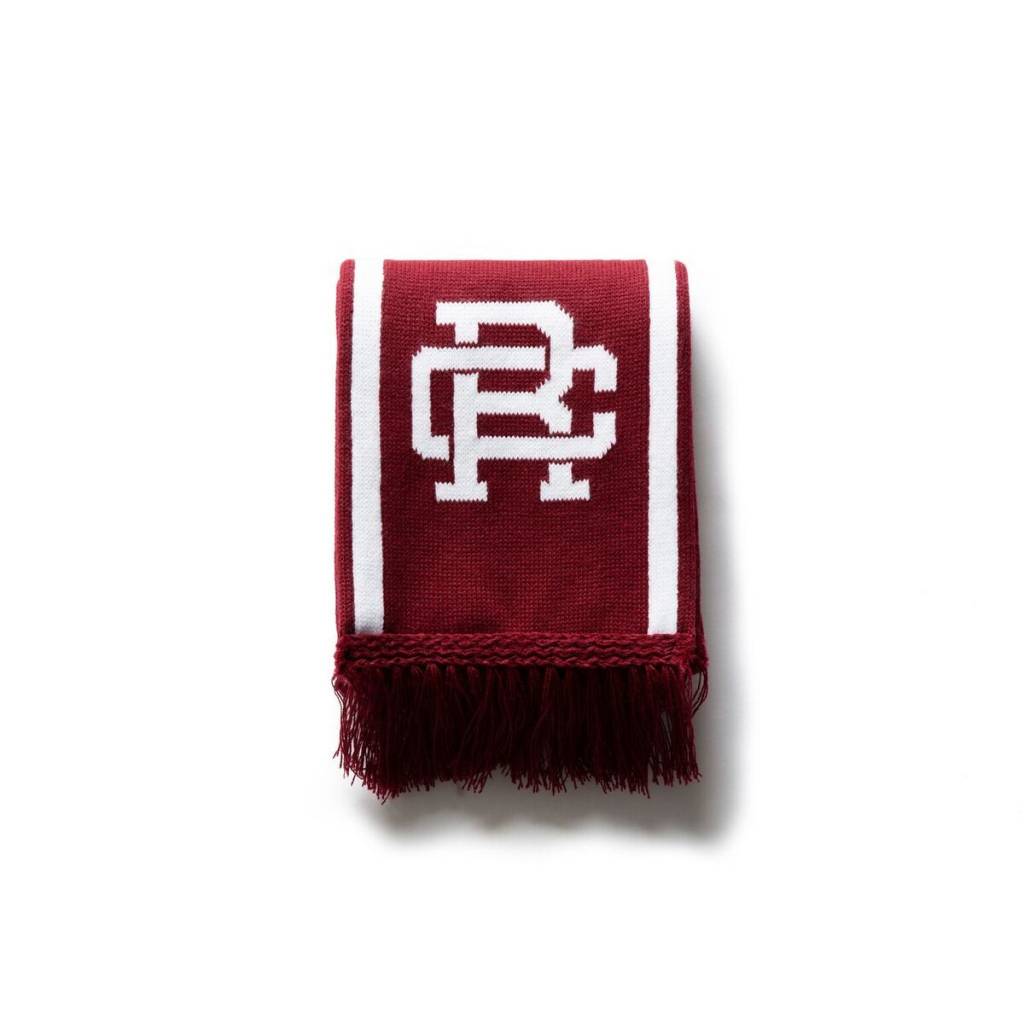 Knit Crimson Varsity Scarf