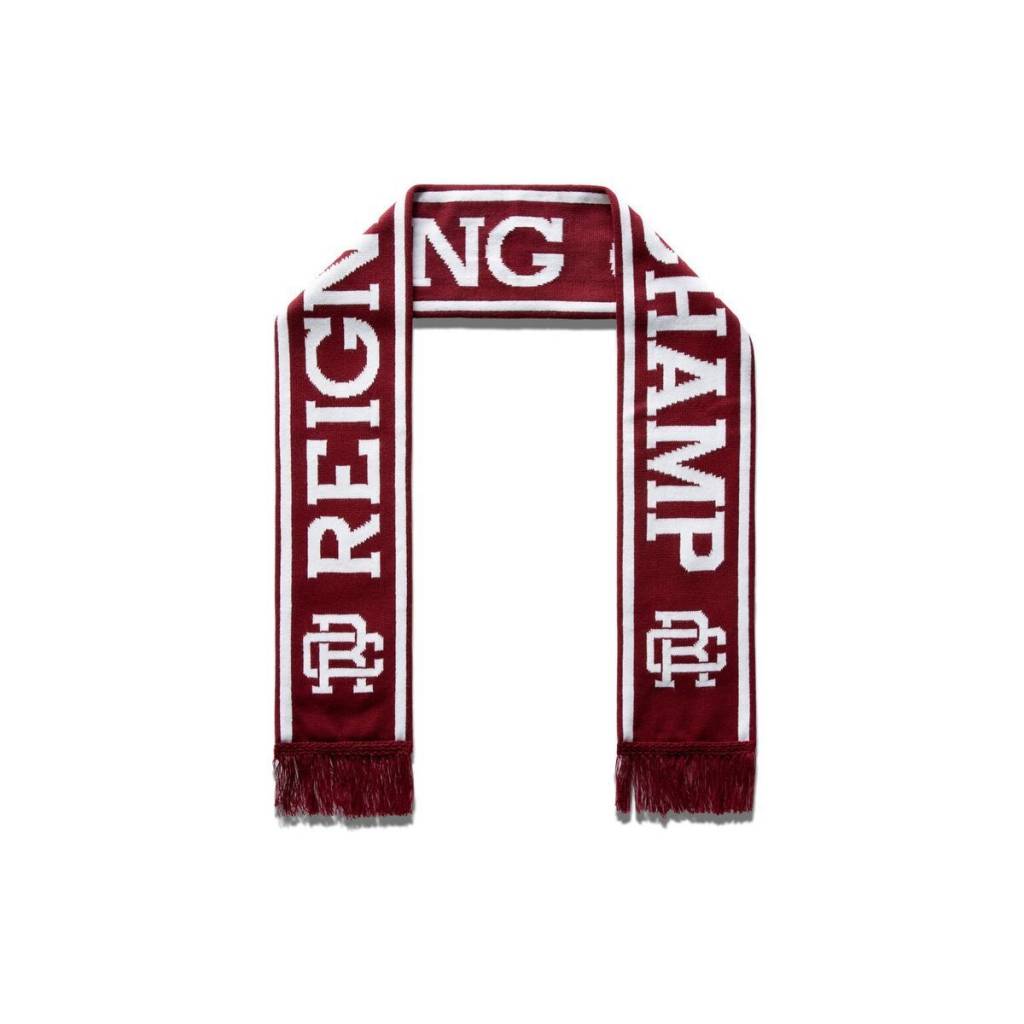 Knit Crimson Varsity Scarf