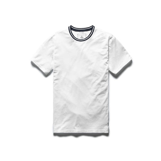 Rowing Flat Knit T-Shirt - White