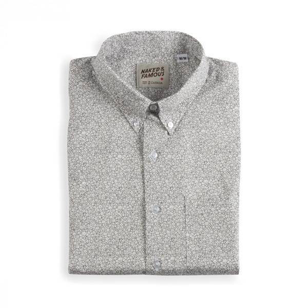 Mens Flowers Drawing Shirt