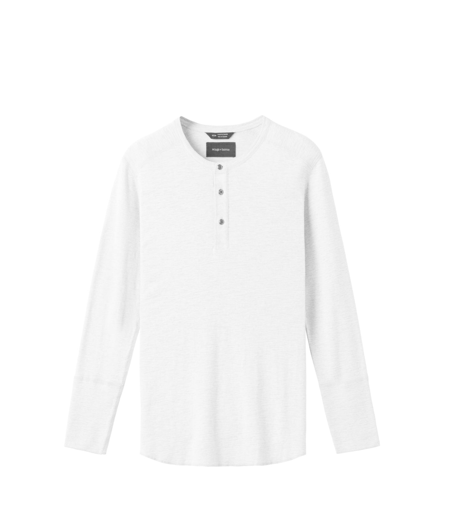 Knit Slub Henley Long