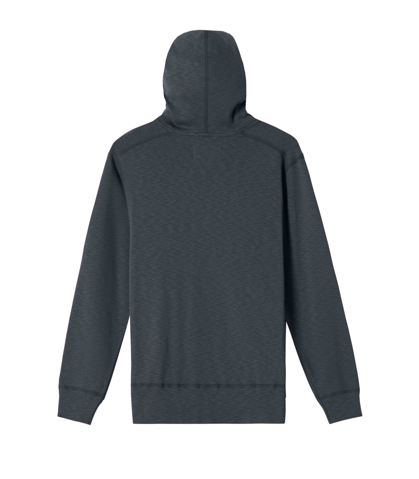 Knit 1x1 Slub Shadow Hooded Pullover