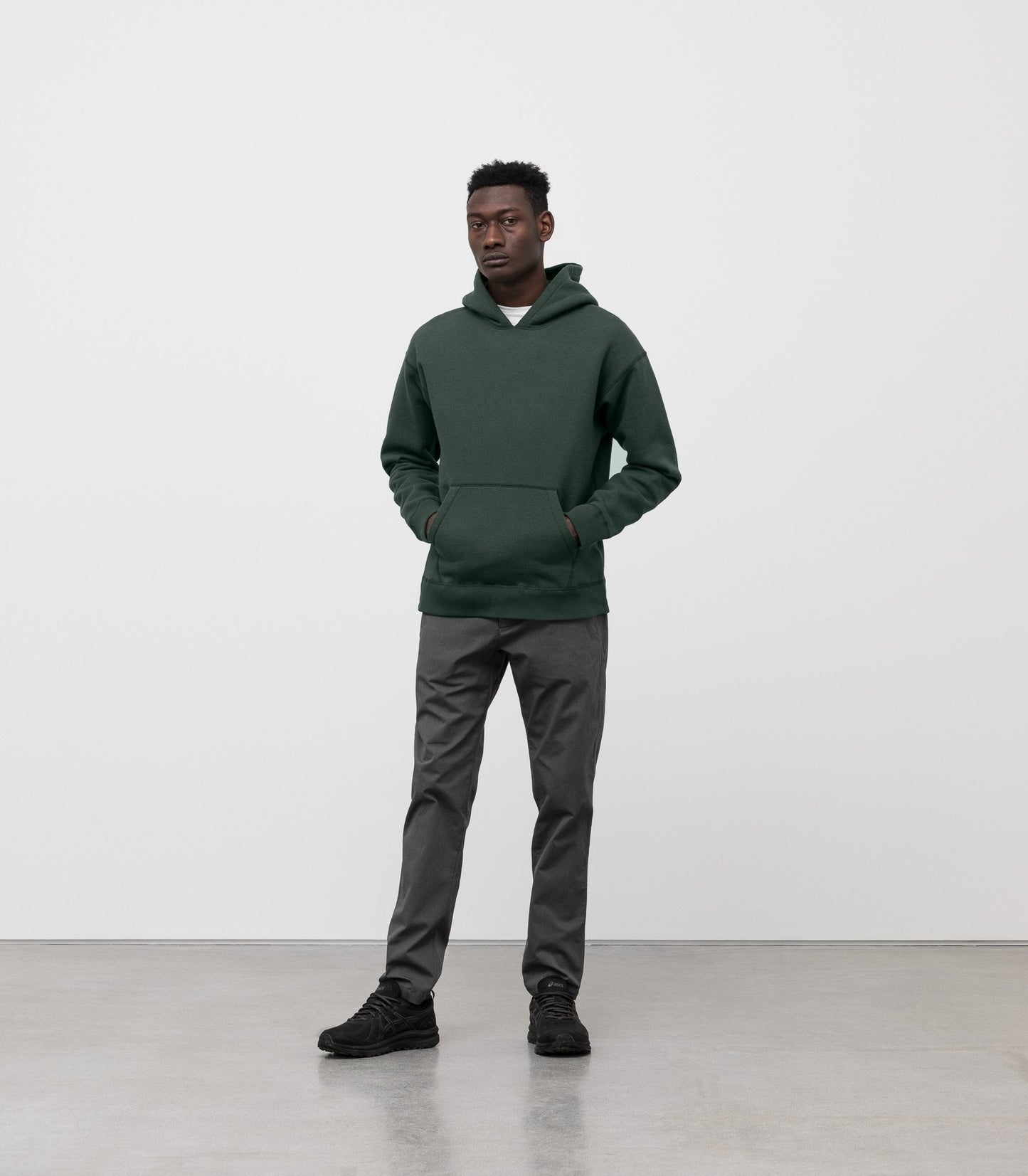 Relaxed Fleece Hooded Pullover