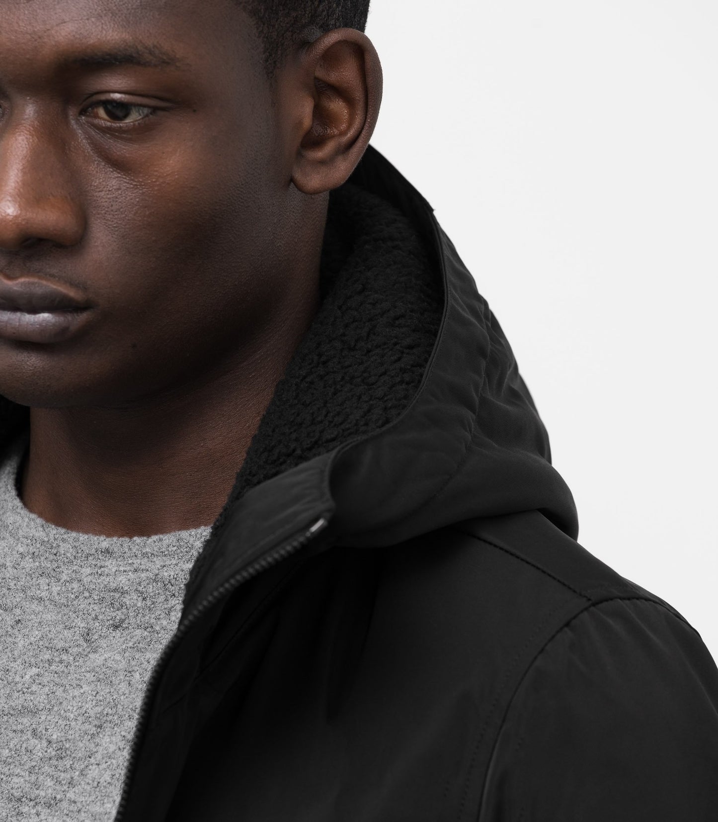 Twill Shearling Jacket