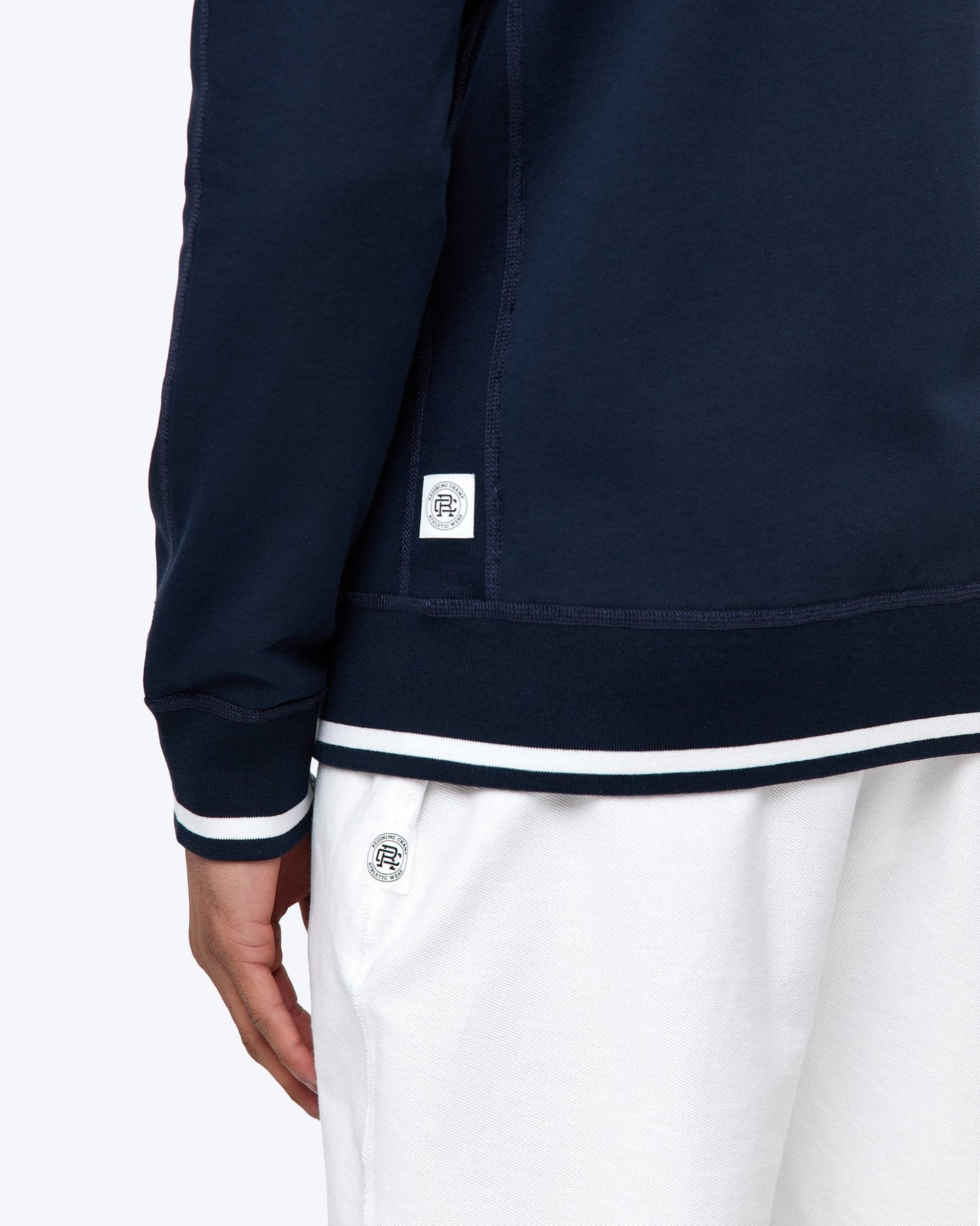 Rowing Lightweight Zip Hoodie - Navy