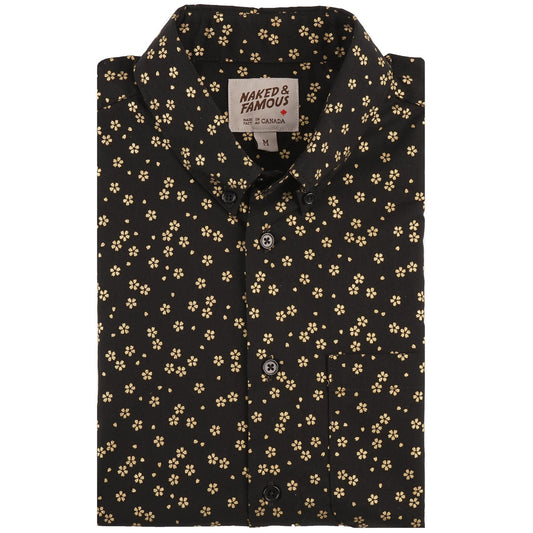 S/S Easy Shirt Golden Flowers