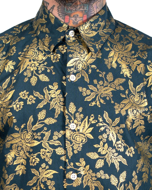 Dylan Shirt - Gold Floral